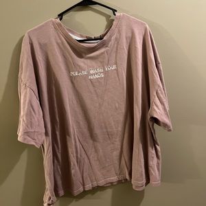 Light Pink T Shirt| SHEIN
